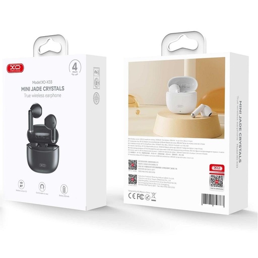 XO X33 kabellos Bluetooth headset (Schwarz)