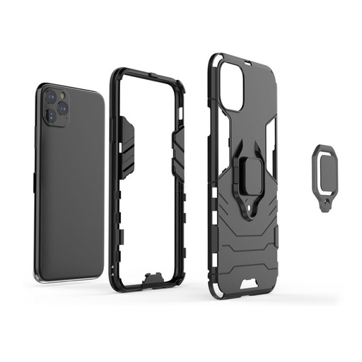 Apple iPhone 11 ring armor stoßfest Backcover (Schwarz)
