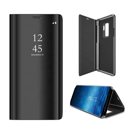 Samsung Galaxy A16 4G / Galaxy A16 5G Transparent view Klapphülle (Schwarz)