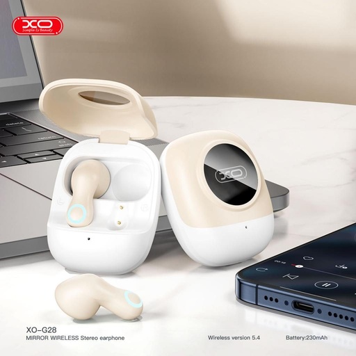XO G28 kabellos headset (Beige)