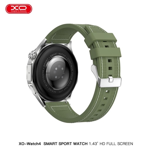 XO Watch 4 AMOLED Smartwatch (Grün) – Sportuhr, Anrufannahme, bunt Display