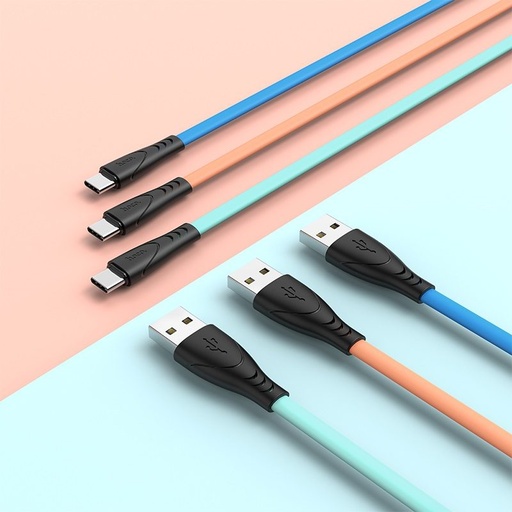 Hoco X42 type-C Kabel, Silikon, 1m, blau