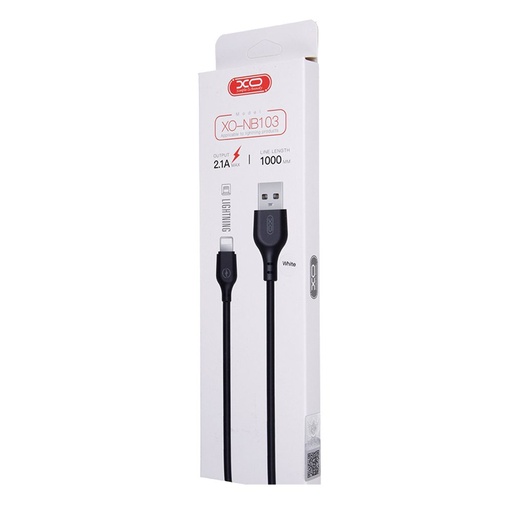 XO NB103 Lightning Datenkabel (Weiß) – 1 m, 2.1A