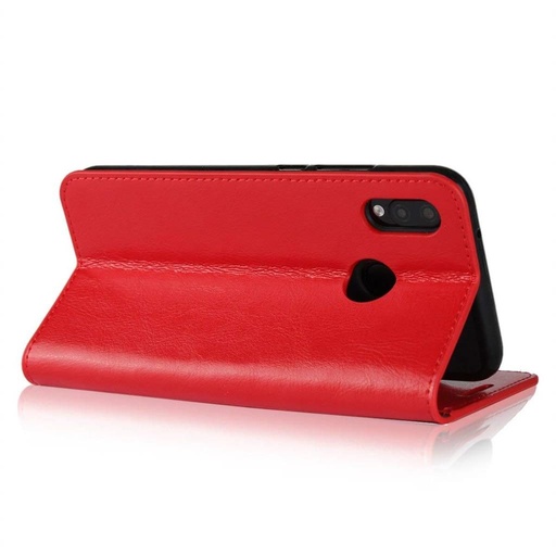 Huawei P20 Lite original Leder Klapphülle (Rot)