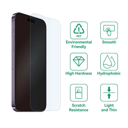 Apple iPhone 13 / 13 Pro / 14 / 16e Bestsuit 9H ECO flexibel Panzerglas (Transparent)
