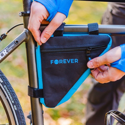Forever Outdoor FB-100 Fahrrad Rahmentasche (Schwarz-blau)