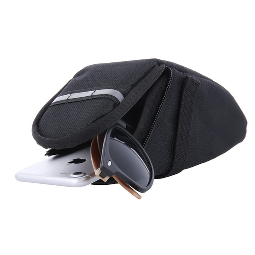 Forever Outdoor SB-100 Fahrrad Satteltasche (Schwarz)