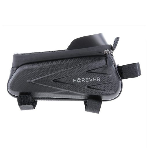 Forever Outdoor wasserdicht Fahrrad Rahmentasche mit Handyhalterung (Schwarz)