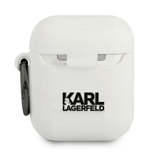 Apple AirPods Karl Lagerfeld Silikonhülle Choupette (Weiß) – KLACA2SILCHWH