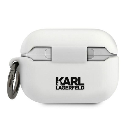 Apple AirPods Pro Karl Lagerfeld Silikonhülle Choupette (Weiß) – KLACAPSILCHWH