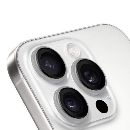 Apple iPhone 16 Pro & iPhone 16 Pro Max HÜLLE:ME Kameraschutz (Weiß)