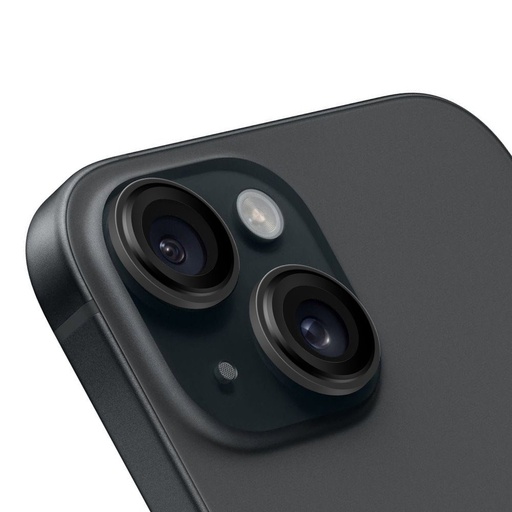 Apple iPhone 15 & iPhone 15 Plus HÜLLE:ME Kameraschutz (Schwarz)