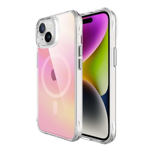 Apple iPhone 15 TOKO Pure rainbow magsafe Backcover (Rosa)