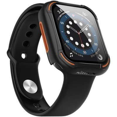 Apple Watch 4 44mm / Watch 5 44mm / Watch 6 44mm / Watch SE 44mm Hoco WS6 Shadow series Hülle (Grau)