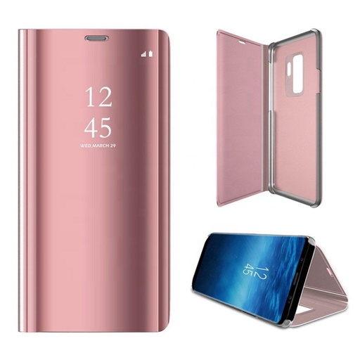 Samsung Galaxy A20e Transparent view Klapphülle (Rosa)