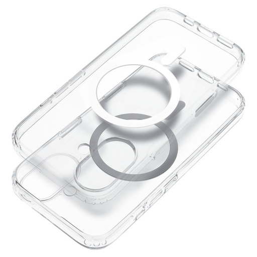 Apple iPhone 15 2 mm dünn Silikon MagSafe Backcover (Transparent)