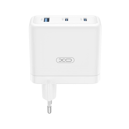 XO CE35 GaN Wand- Ladegerät 100W 2x USB-C + 1x USB-A (Weiß)