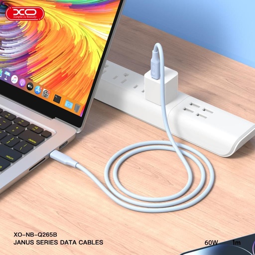 XO NB265 USB – USB-C Kabel (Blau) - 1,0 m - 2.4A