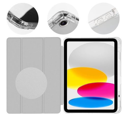Apple iPad 10.9 2022 / iPad 11 2025 HÜLLE:ME MistyTab tablet Hülle (Grau)