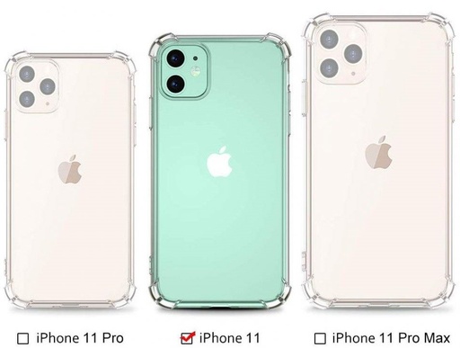 Apple iPhone 11 anti shock 0,5 mm stoßfest Backcover (Transparent)