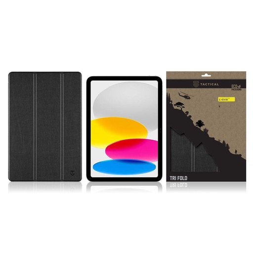 Apple iPad 10.9 2022 / iPad 11 2025 Tactial Tri Fold tablet Hülle (Schwarz)