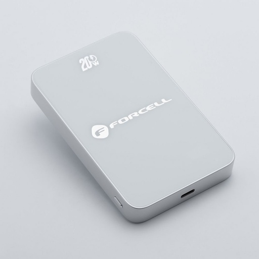Forcell F-Energy SuperSlim F5K8 MagSafe power bank 15W 5000 mAh (Weiß)