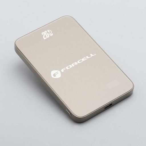 Forcell F-Energy SuperSlim F5K8 MagSafe power bank 15W 5000 mAh (Grau)