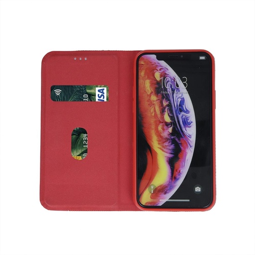 Huawei P40 Lite Smart Senso Klapphülle (Rot)