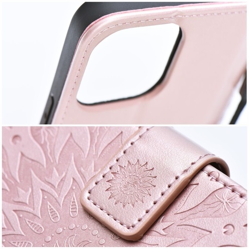 Samsung Galaxy A37 5G Forcell MEZZO aufklappbar Hülle (Rosegold)