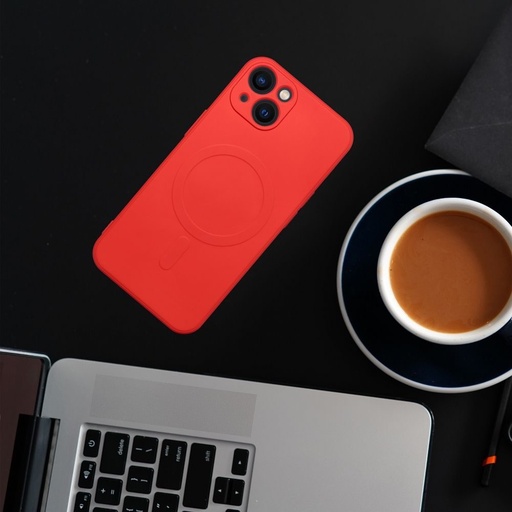 Samsung Galaxy S26 Silicone mag cover magsafe Backcover (Rot)