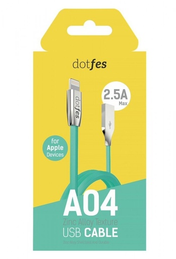 Dotfes A04 Stoff Zink Legierung lightning Kabel, grün