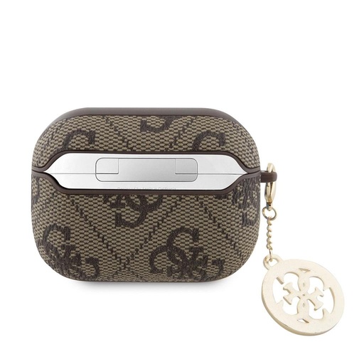 Guess 4G Script PC/PU Charm Hülle AirPods Pro 2 (Braun)