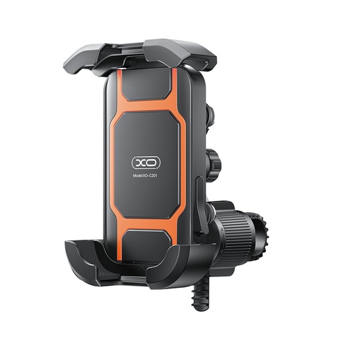 XO C201 vollständig geschlossen Fahrrad-/Motorrad- telefon Halterung (Schwarz/Orange)