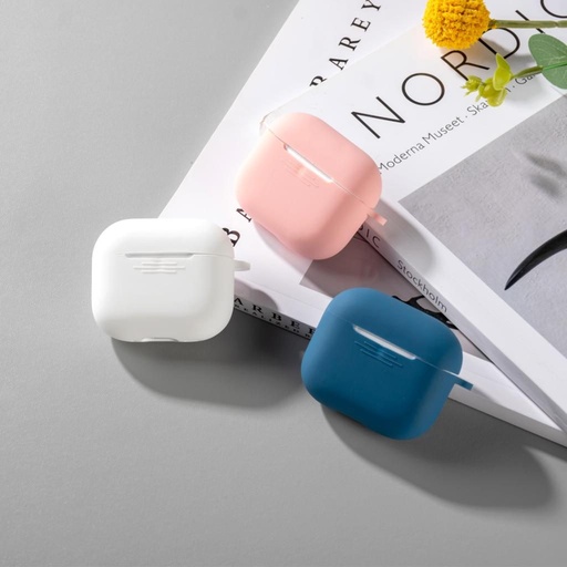 XO K16 Silikon Schutzhülle mit Haken AirPods 4-hez (Rosa)