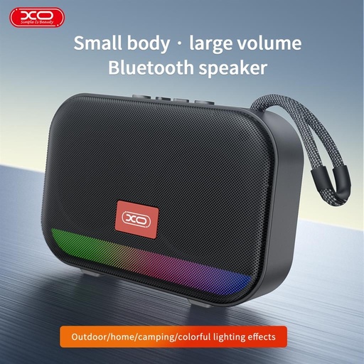 XO F66 leuchtend tragbar Bluetooth Lautsprecher (Schwarz)