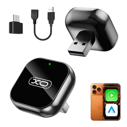 XO CZ026 mini CarPlay Bildschirmspiegelung Auto adapter (Schwarz)