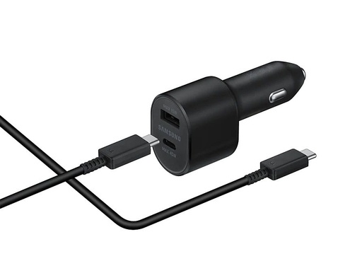 Samsung Auto- Ladegerät 60W USB-C / USB-A USB-C mit Kabel (Schwarz)