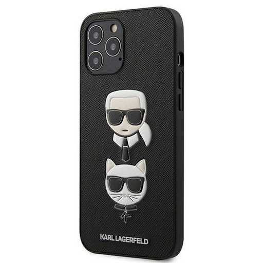 Apple iPhone 12 Pro Max Karl Lagerfeld Original Hülle (Schwarz) – KLHCP12LSAKICKCBK