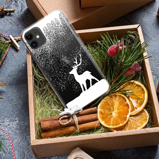 Apple iPhone 7 / iPhone 8 / iPhone SE 2020 / iPhone SE 2022 Winter Silikon Backcover (Reindeer (Transparent))