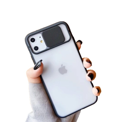 Xiaomi Redmi Note 9 Kameraschutz Silikon bumper Backcover (Schwarz)