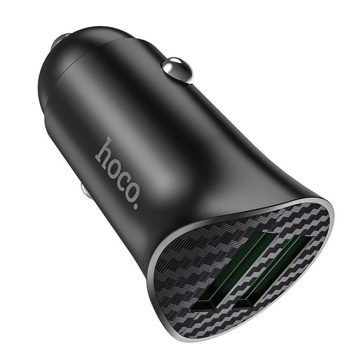 Hoco Z39 Auto- Schnellladegerät (2 USB port), QC 3.0, 18W, schwarz