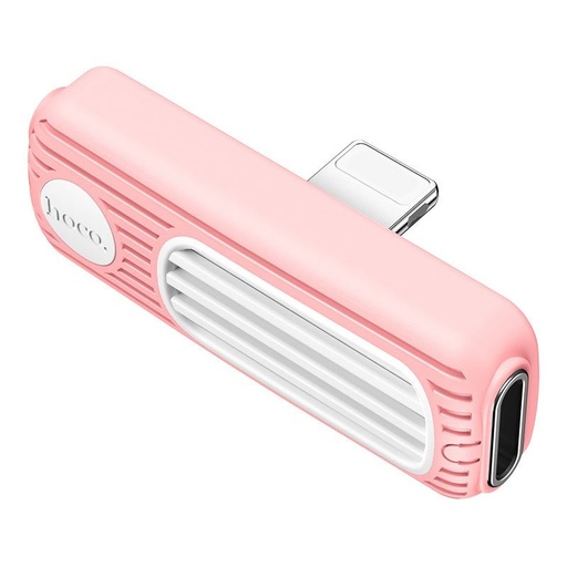 Hoco LS29 lightning Verteiler (lightning audio+lightning Ladegerät port), 2A, rosa