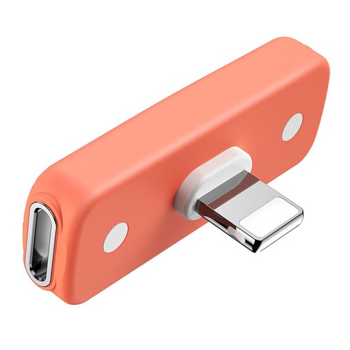 Hoco LS29 lightning Verteiler (lightning audio+lightning Ladegerät port), 2A, orange