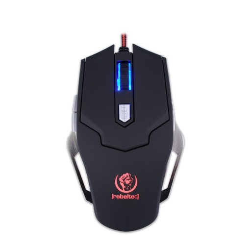 Rebeltec FALCON gaming Maus, optisch, 2400 dpi, 1,8M Kabellänge, 6 mit Knopf