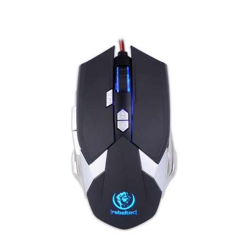 Rebeltec DESTROYER gaming Maus, optisch, 4000 dpi, 1.8M Kabellänge, 8 mit Knopf