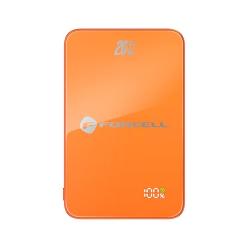 Forcell F-Energy SuperSlim F10K8 MagSafe 15W Powerbank / powerbank (Orange) - 10000 mAh