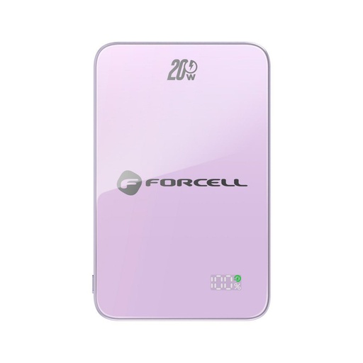 Forcell F-Energy SuperSlim F10K8 MagSafe 15W Powerbank / powerbank (Lila) - 10000 mAh