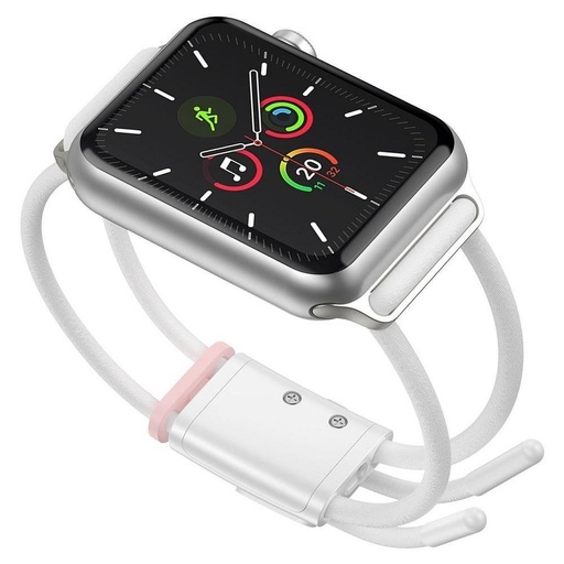 Apple Watch 6 44mm Baseus Sportarmband, weiß - rosa - LBAPWA4-B24