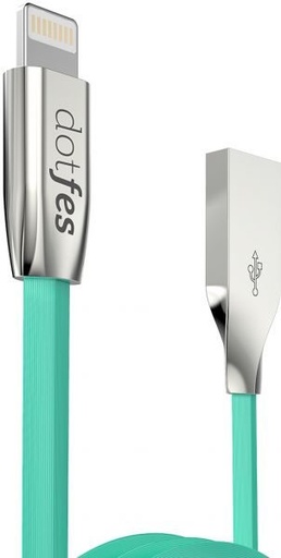 Dotfes A04 Stoff Zink Legierung lightning Kabel, grün