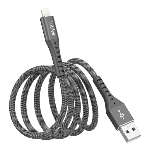 Dotfes A08 gehärtet lightning Kabel, schwarz